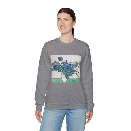 Irises by Vincent Van Gogh Heavy Blend™ Crewneck Sweatshirt
