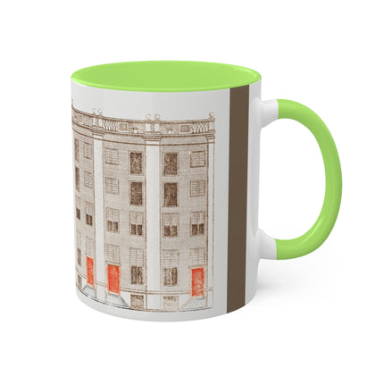 Amsterdam Canal Houses by Johan Teyler Colorful Mugs, 11oz
