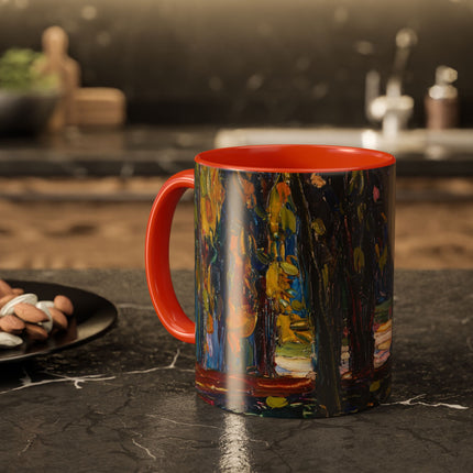 In the Park of St. Cloud by Wassily Kandinsky Colorful Mugs (11oz, 15oz)