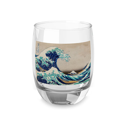 The Great Wave off Kanagawa by Katsushika Hokusai Whiskey Glass