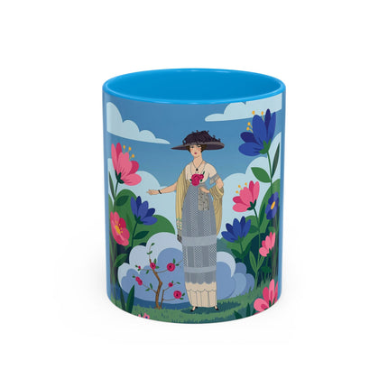 Garden Of New Beginnings Colorful Mugs – Art Deco Floral Elegance