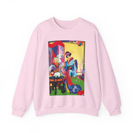 A Timeless Journey by Umberto Brunelleschi Heavy Blend™ Crewneck Sweatshirt
