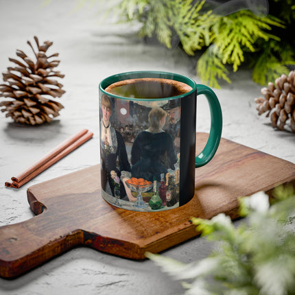A Bar at the Folies-Bergère by Edouard Manet Colorful Mugs (11oz, 15oz)