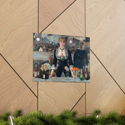 A Bar at the Folies-Bergère by Edouard Manet Matte Horizontal Posters