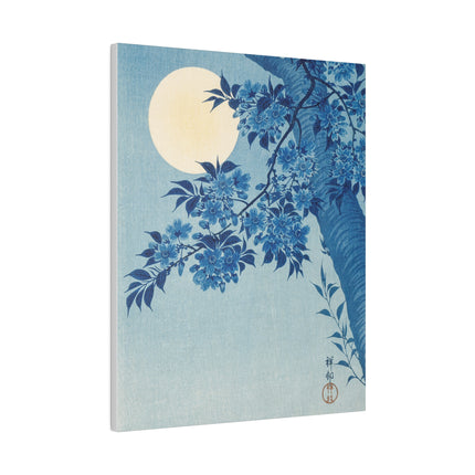 Blossoming Cherry on a Moonlit Night by Ohara Koson – Japanese Serenity