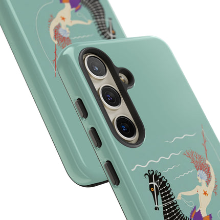 Mermaid on Seahorse Phone Case – Mythic Ocean Grace