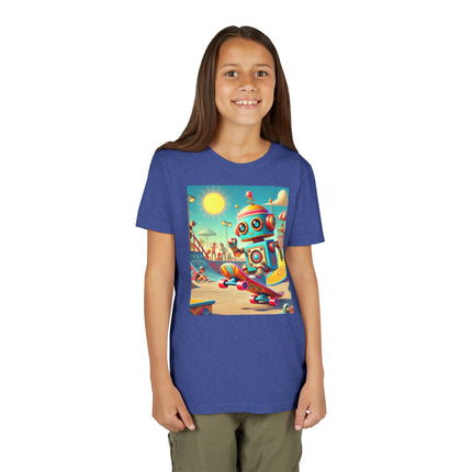 Skate Park Robot Youth Short Sleeve Tee