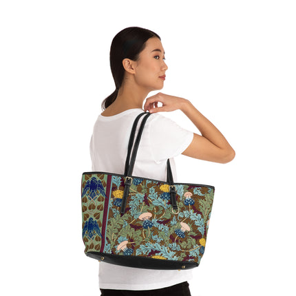 Crows, Cicadas and Thistles by Maurice Pillard Verneuil PU Leather Shoulder Bag