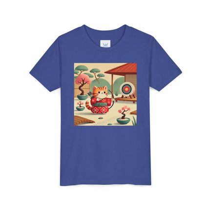 Archer Kitten in the Zen Garden Youth Short Sleeve Tee