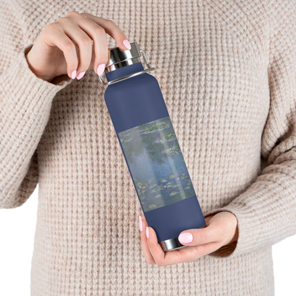Water Lilies by Claude Monet Copper Vacuum Insulated Bottle, 22oz