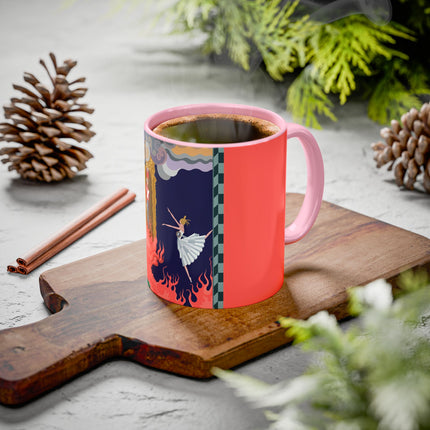 The Firebird's Awakening Colorful Mug (11oz, 15oz) – Ballet Fantasy, Mythic Fire & Art Deco Drama