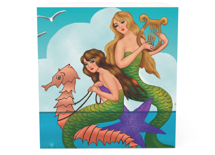 Three Mermaids with Strings of Pearls by Carlo Chiostri Note Cube