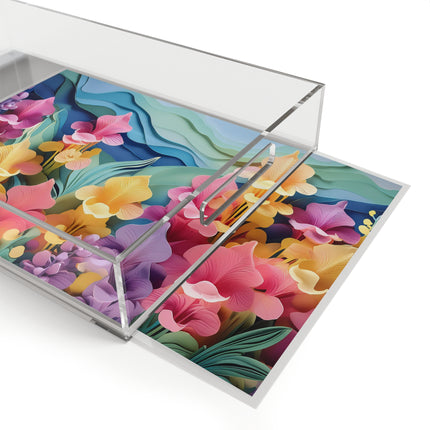 Snapdragons in Bloom Acrylic Serving Tray