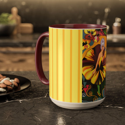Enchanted Pansy Elegance Colorful Mugs (11oz, 15oz)