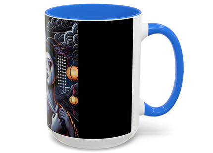 Geisha’s Black Ink Tears Colorful Mugs (11oz, 15oz)