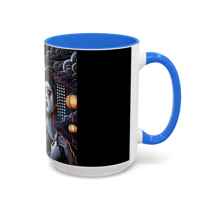 Geisha’s Black Ink Tears Colorful Mugs (11oz, 15oz)