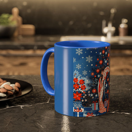 🎋❄️ The Winter Lantern Celebration Colorful Mug – Elegant Asian Christmas Fantasy