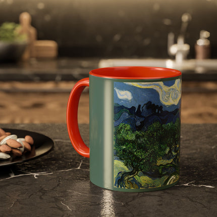 Olive Trees by Vincent Van Gogh Colorful Mugs (11oz, 15oz)