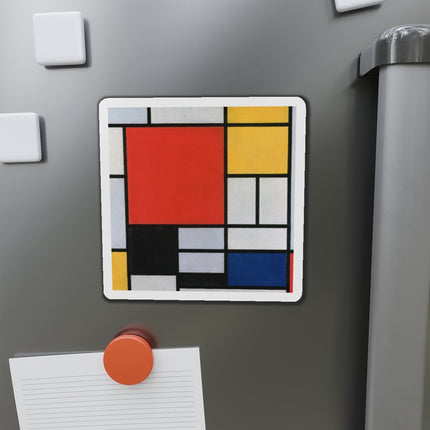 Composition with Red, Yellow, Blue, and Black by Piet Mondrian Die-Cut Magnets (5 Sizes)