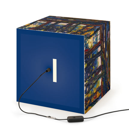 In the park of St. Cloud – Fall II by Wassily Kandinsky Light Cube Lamp
