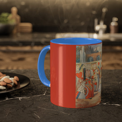 Off with her head! Off with— by Sir John Tenniel Colorful Mugs, 11oz