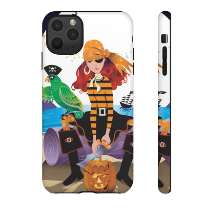 Moonlit Pirate Halloween Phone Cases