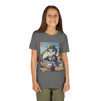 Snow Leopard Lookout Youth Short Sleeve Tee