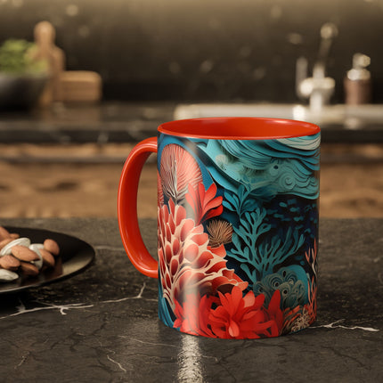 Enchanting Underwater Scene Colorful Mugs (11oz, 15oz)