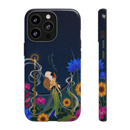 🌙🕯️ The Lady Of The Midnight Garden Phone Case – Art Deco Nocturne