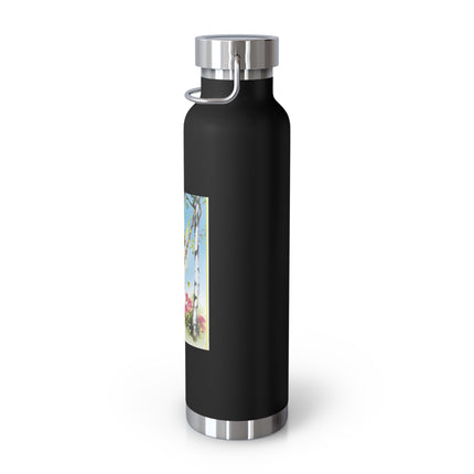 Spring Fairy's Floral Swing Copper Vacuum Insulated Bottle, 22 oz