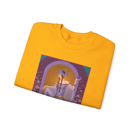 February & Amethyst (from the Gem Series) by Sofia Chiostri Heavy Blend™ Crewneck Sweatshirt