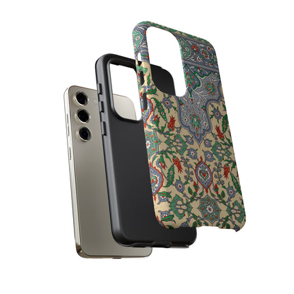 Arabic Art Pattern, Plate by Emile Prisse d’Avennes Phone Cases