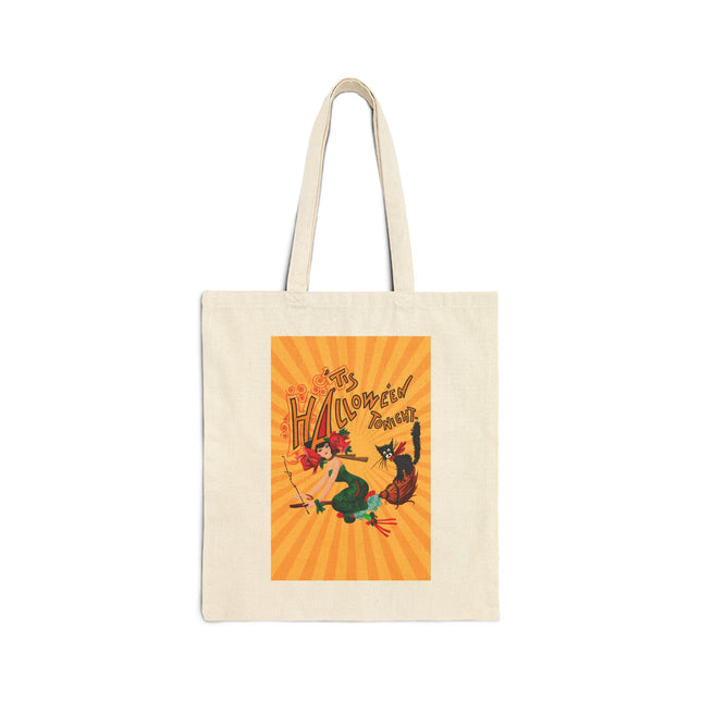 The Bewitching Ride Cotton Canvas Tote Bag