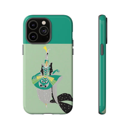 Peacock Dancer Phone Case – Opulent Glamour & Theatrical Elegance