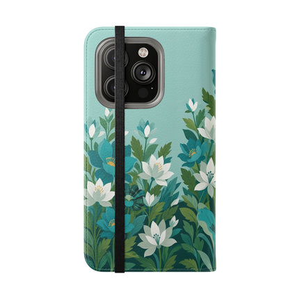 🐉🌿 The Dragon Keeper Flip Case – Art Deco Floral Fantasy