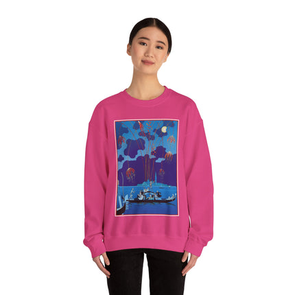 Fireworks in Venice by George Barbier Heavy Blend™ Crewneck Sweatshirt