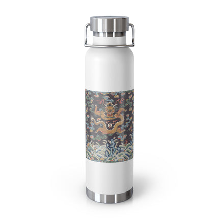 Rank Badge with Dragon with Deer Hooves Copper Vacuum Insulated Bottle, 22oz