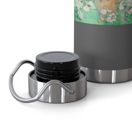 Roses by Vincent Van Gogh Copper Vacuum Insulated Bottle, 22oz