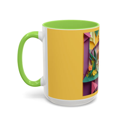 Origami Bicycle Colorful Mugs (11oz, 15oz)