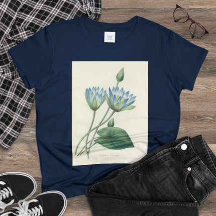 Choix des plus belles fleurs, Plate 055 by Pierre Joseph Redouté  Women's Midweight Cotton Tee