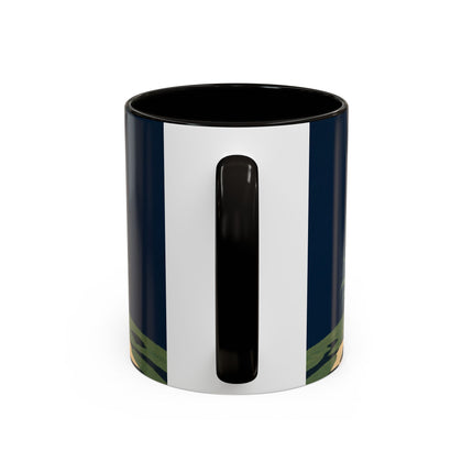 🌼🧡 The Midnight Floral Masquerade Colorful Mug – Art Deco Fashion Fantasy