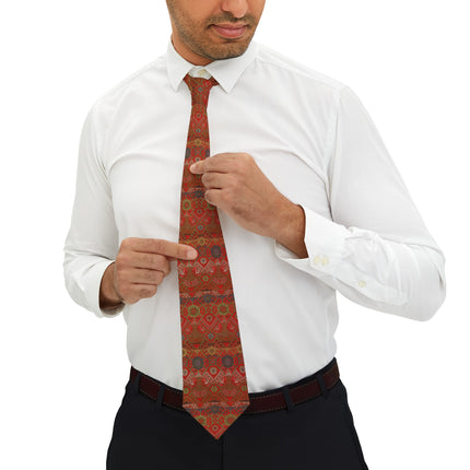 Japanese Fan Pattern by G.A. Audsley Necktie