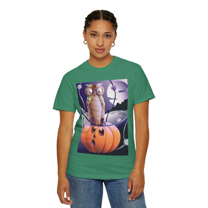 The Startled Pumpkin Unisex Garment-Dyed T-shirt