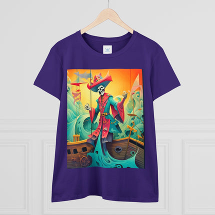 Skeleton Crew of the Misty Seas Women's Midweight Cotton Tee