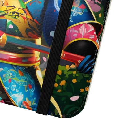 🦊⚔️ Cyberpunk Panda Samurai Flip Case – Futuristic Honor & Kitsune Spirit