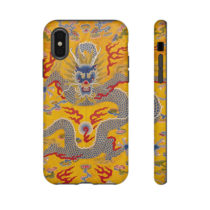 Majestic Dragon Regalia – Imperial 12-Symbol Robe Phone Cases
