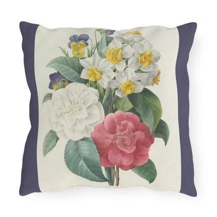 Choix des plus belles fleurs, Plate 015 by Pierre Joseph Redouté Outdoor Pillows