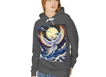 Majestic White Crane Hoodie