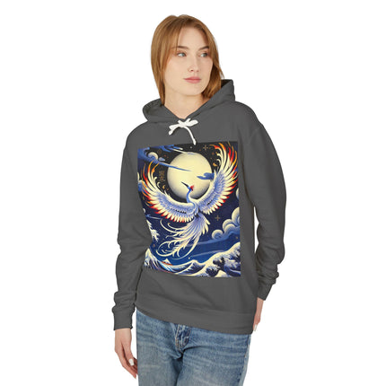Majestic White Crane Hoodie