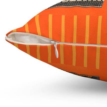 La décoration moderne dans le textile Pl. 6 by Gaston Charlet Spun Polyester Square Pillow